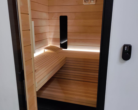 Sauna op maat in Alder met ingewerkte infraroodstralers